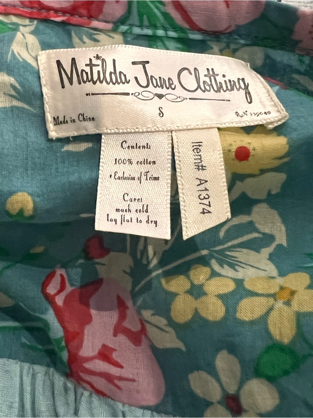 Bohemian Floral Patchwork Skirt in Multicolor Cottagecore Matilda Jane S435 - Picture 5 of 10